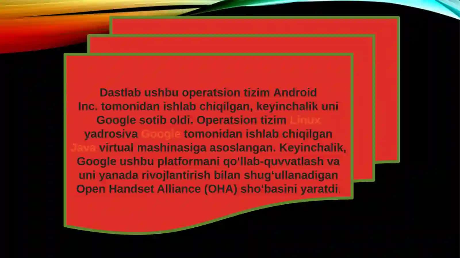 Android operatsion tizimlarining rivojlanishi va ishlash prinsipi 3