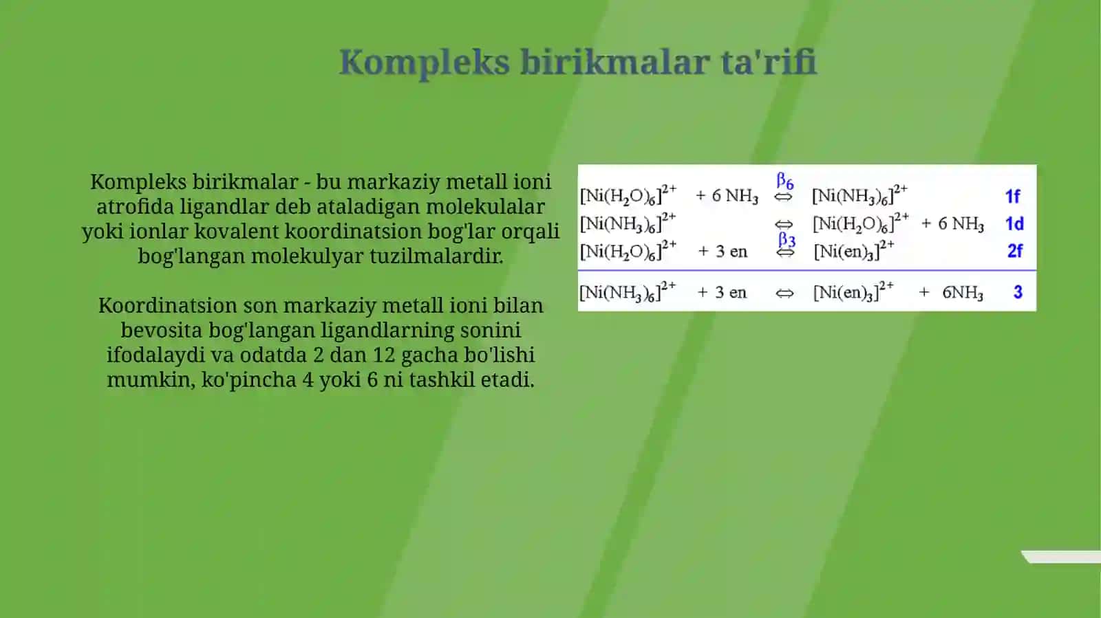 Kompleks birikmalar 3