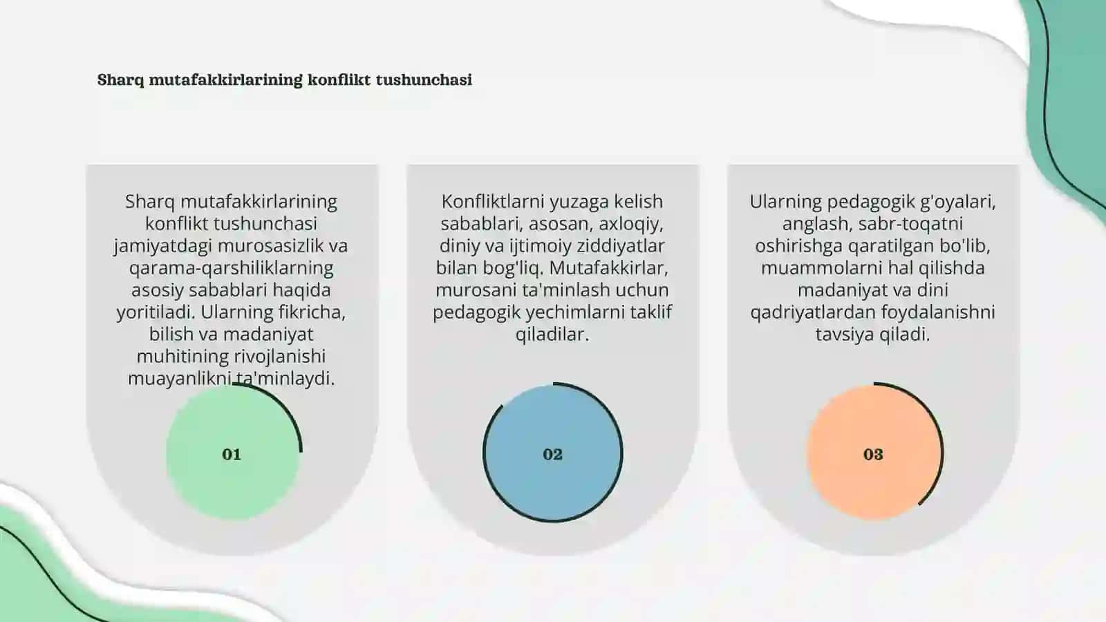 Sharq Mutafakkirlarining Konfliktlarni Bartaraf Etish Haqida Pedagogik G'oyalar 3