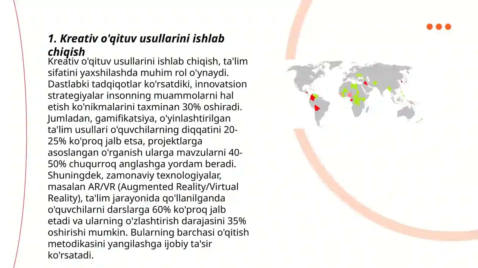 Kreativ o'qituv usullarini ishlab chiqish 3