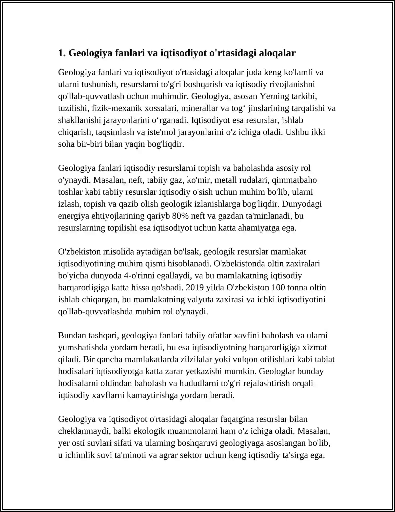 MUSTAQIL ISH Mavzu: GEOLOGIYA FANLAR UNIVERSITETI IQTISODIYOT KOMPLEKS SONLARNING ALGEBRAIK VA TRIGONOMETRIK KO'RINISHI. KOMPLEKS SONLAR USTUDA AMALLAR 3