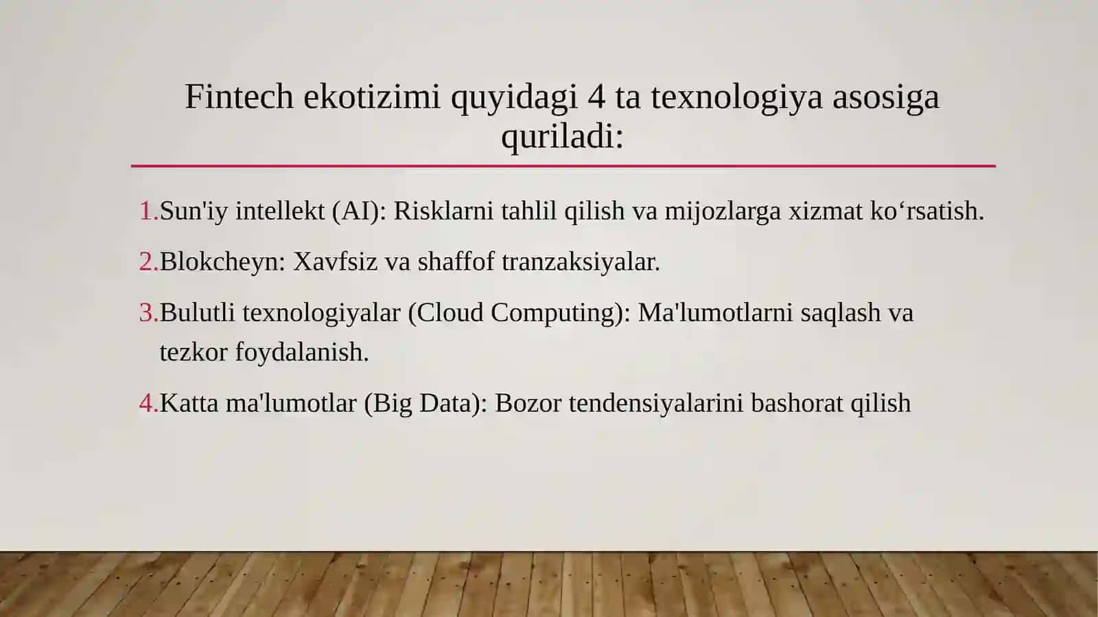 Zamonaviy iqtisodiyotda moliyaviy texnologiyalarning o‘rni 3