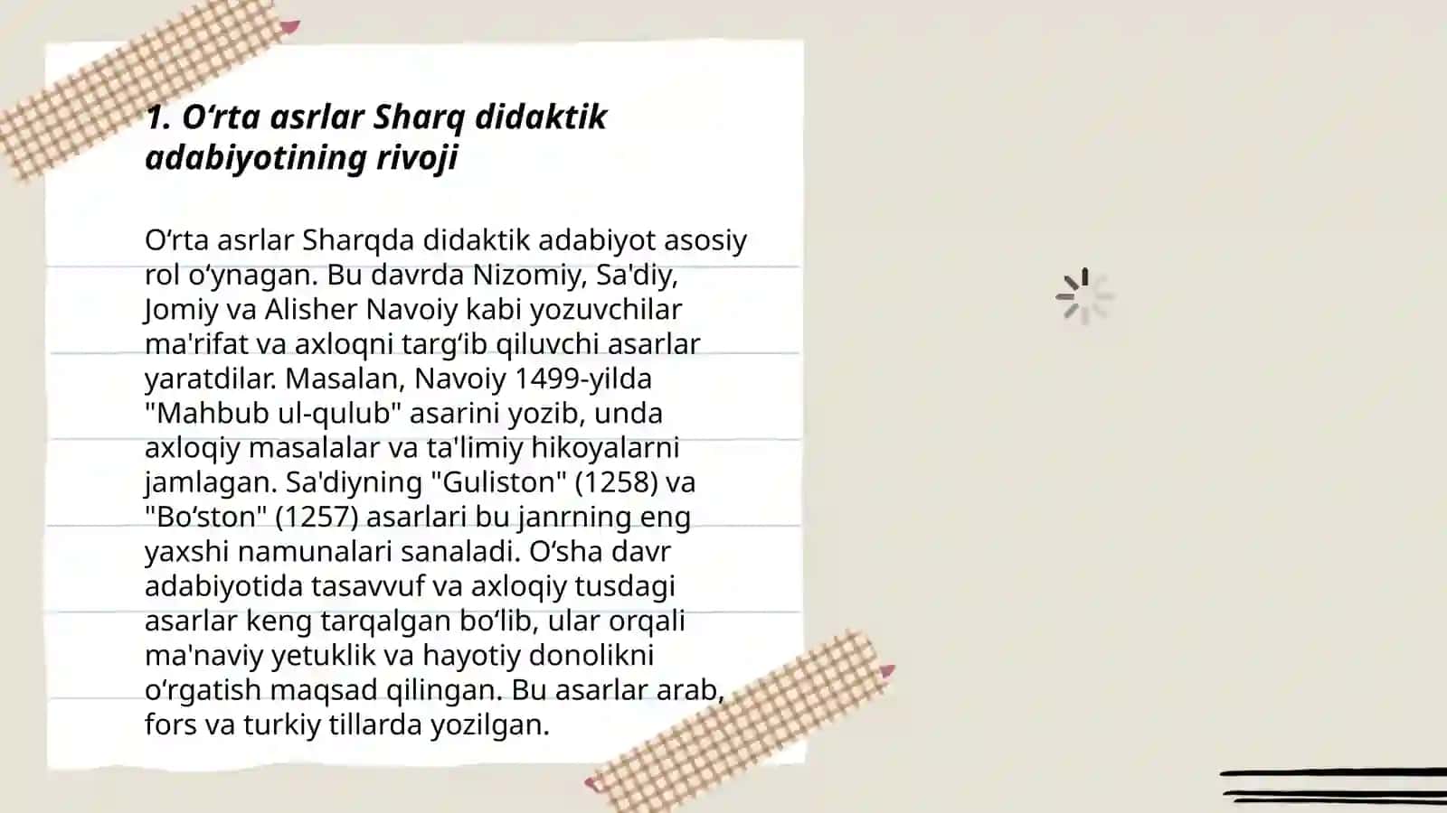 O‘rta asrlar Sharq didaktik adabiyoti 3