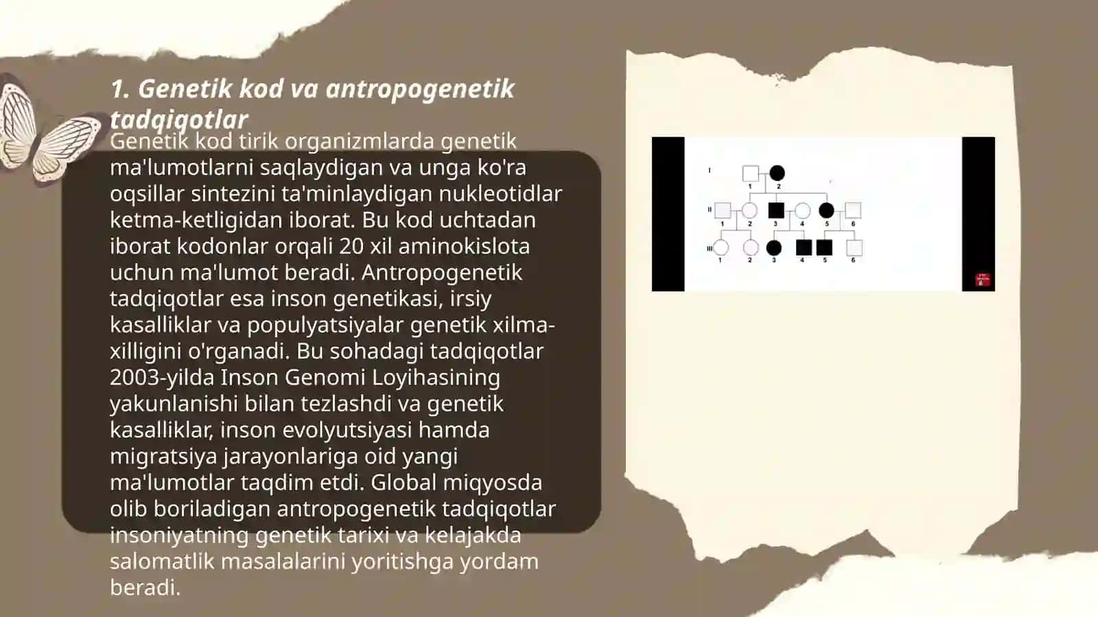 Antropogenetika usullar:biokimyoviy shajara usuli,egizaklar usuli 3