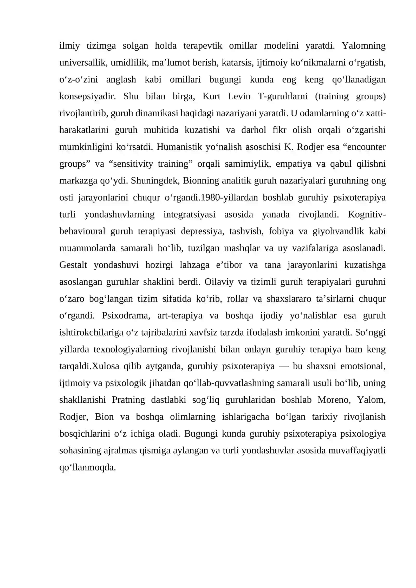 Guruhiy psixoterapiyaning nazariy asoslari 3
