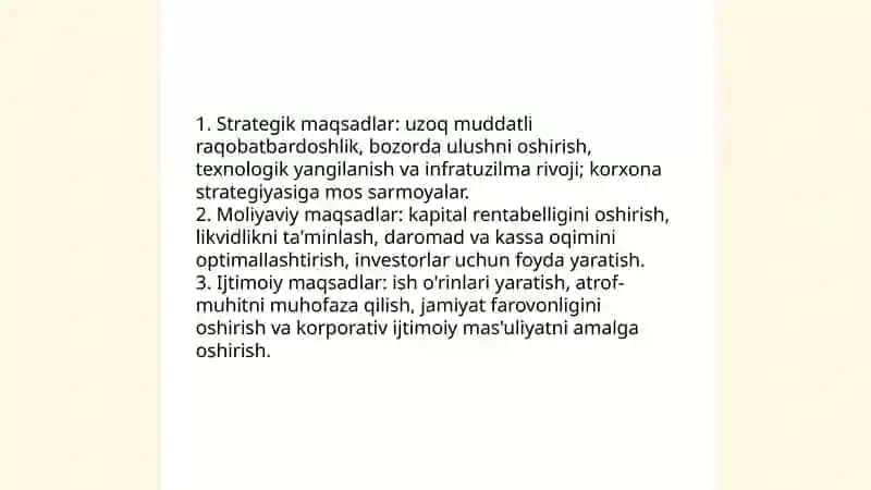 Investitsiyalash maqsadlari va bosqichlari 3