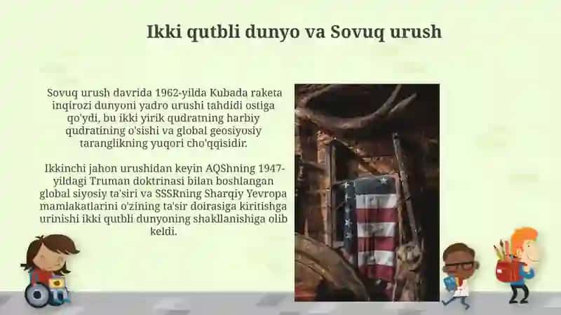 Ikkinchi Jahon urushidan keyingi yillardagi AQSh va SSSRning harbiy qurollanishi va texnologik poygasi 3