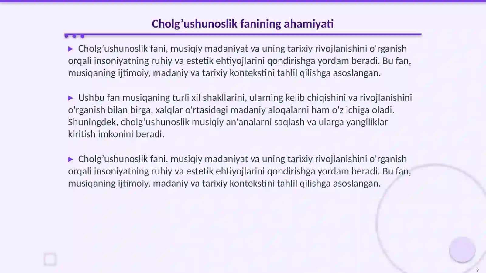 Cholg’ushunoslik faniga kirish hamda cholgʻular tarixi 3