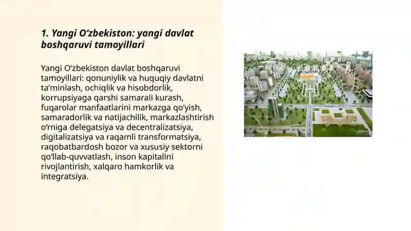 Yangi O‘zbekiston: yangi davlat boshqaruvi tamoyillari 3