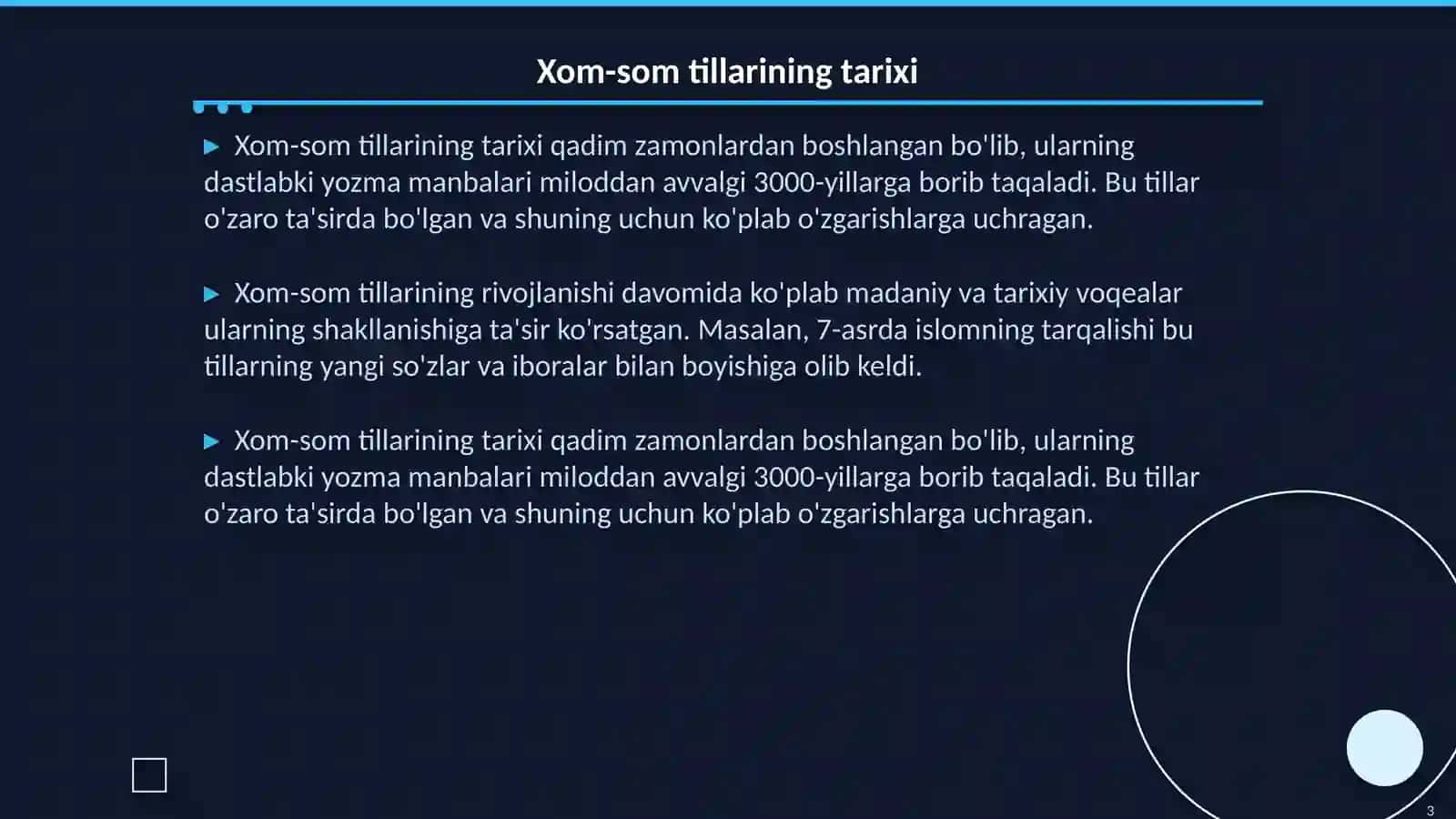 Xom-som tillar oilasi 3