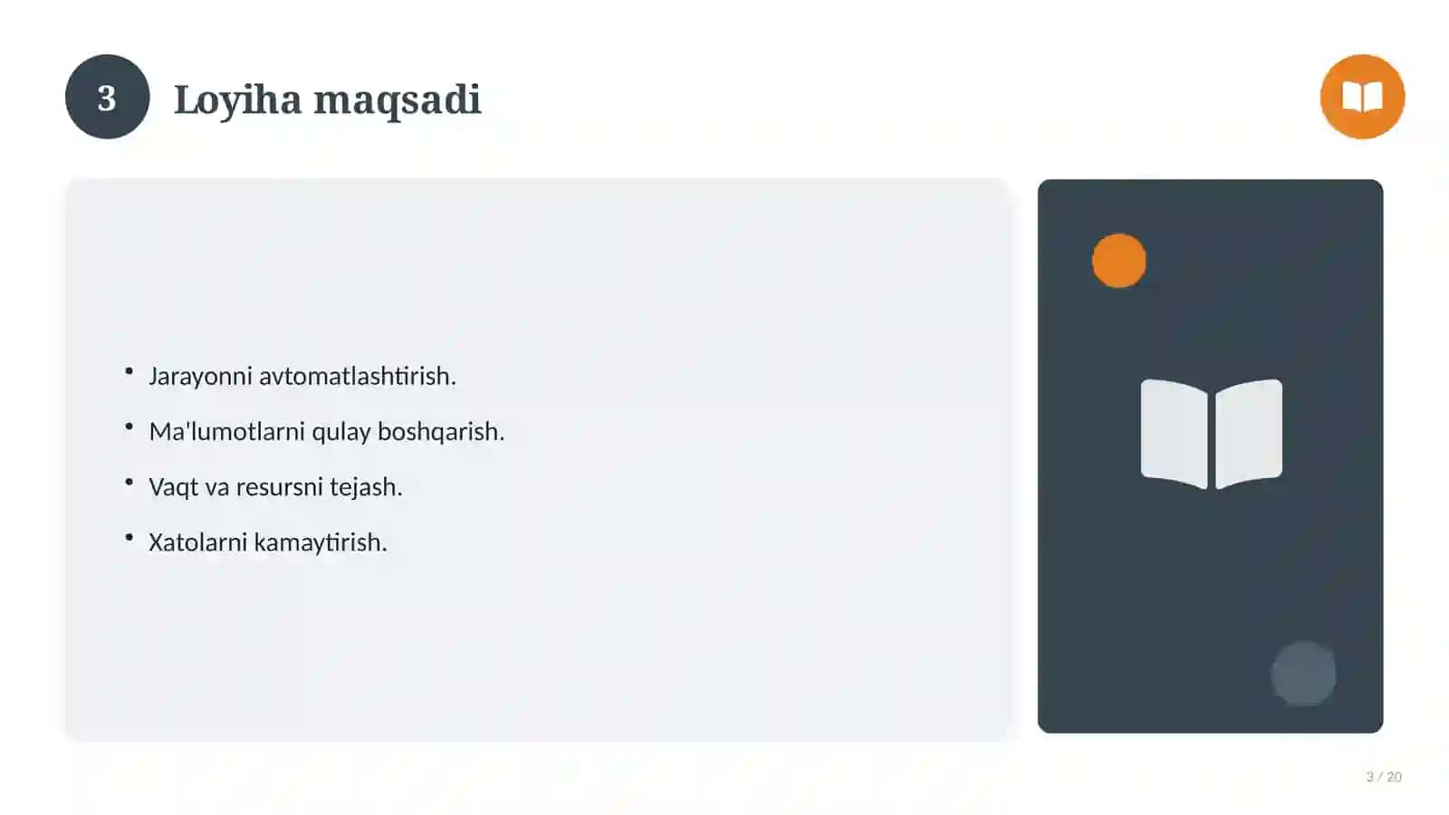 Veb-dasturlash: nazariy asoslari, integratsion yondashuvda (Amaliyot hisoboti) 3