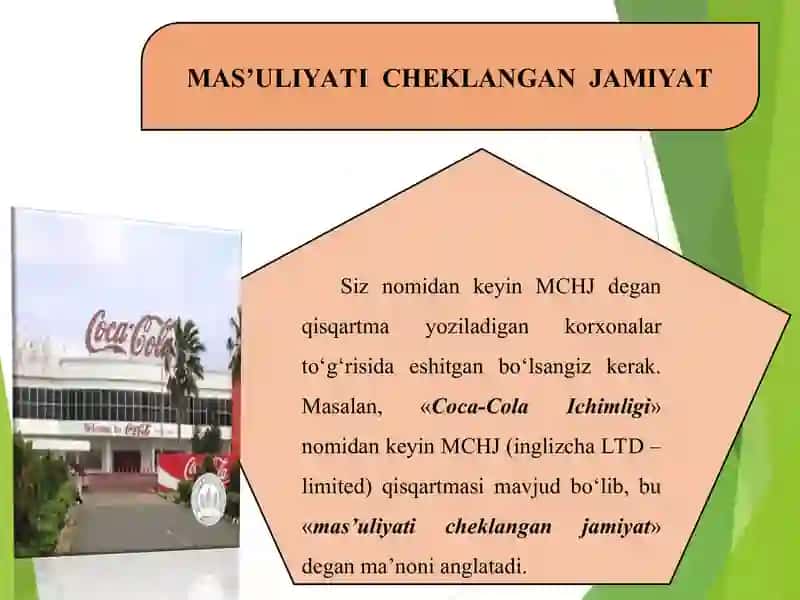 Mas'uliyati cheklangan jamiyatlarning tashkiliy-iqtisodiy asoslari 3