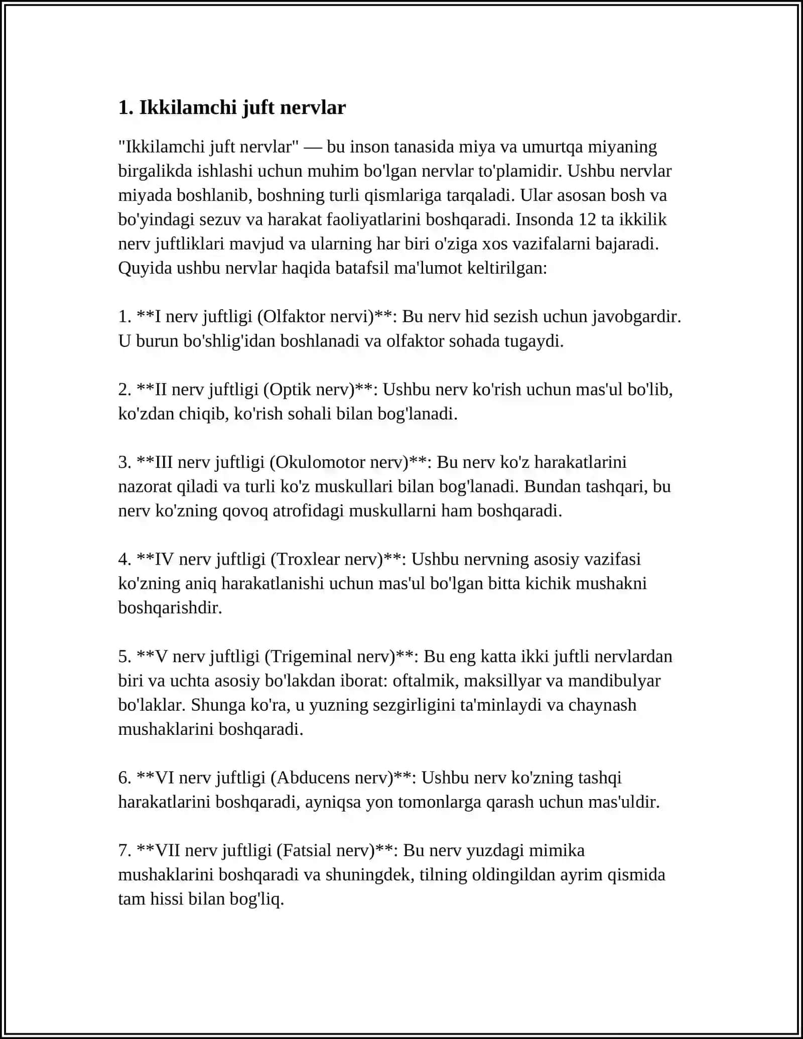 ANATOMIYA FANI 7-9-10-11-12 JUFT NERVLAR 3