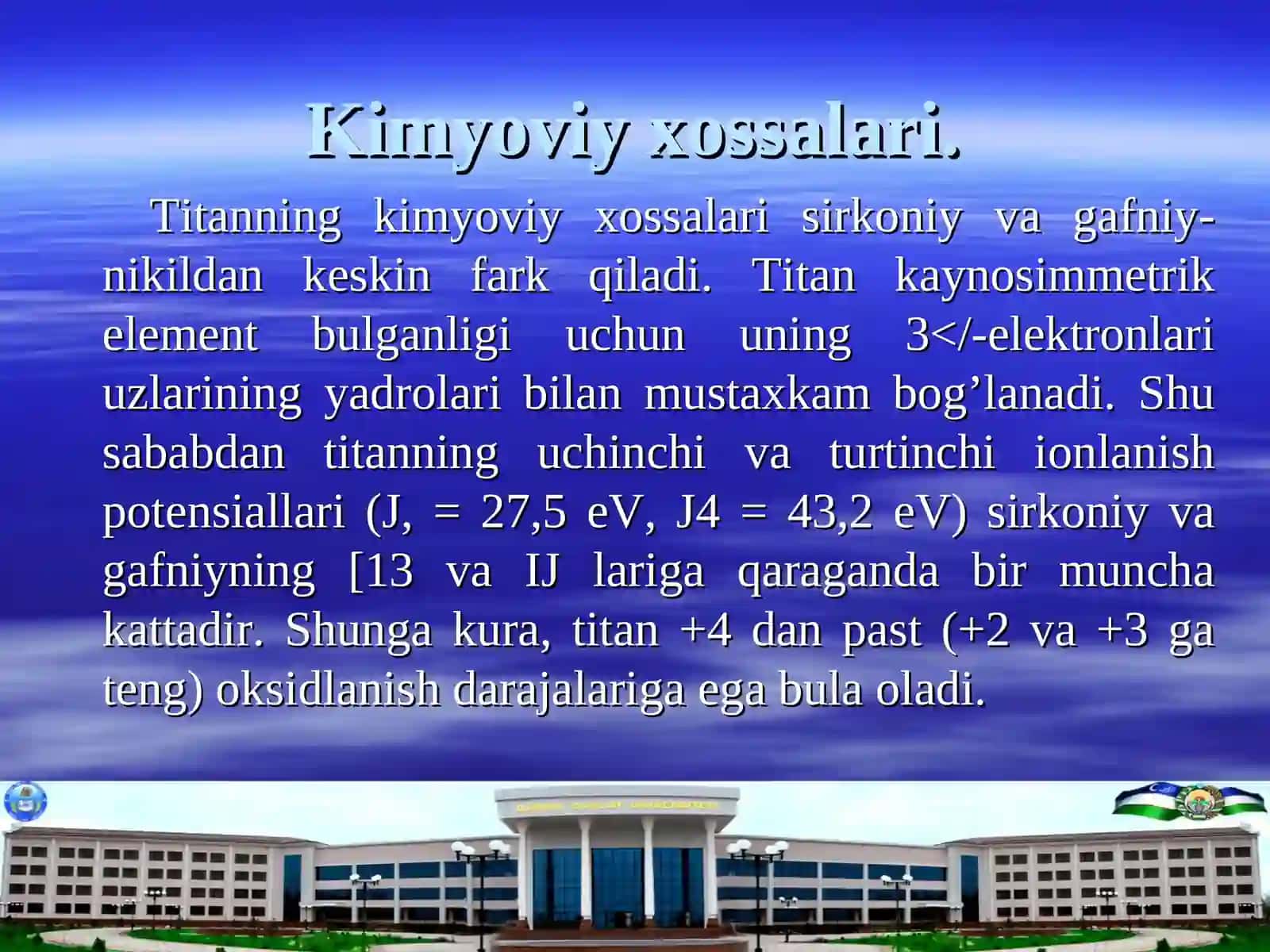IV guruhning d-elementlari 3