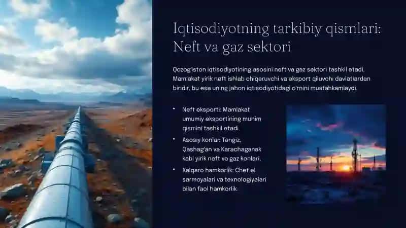 Qozogʻiston iqtisodiyotining tarkibi va Jahon iqtisodiyotidagi oʻrni 3