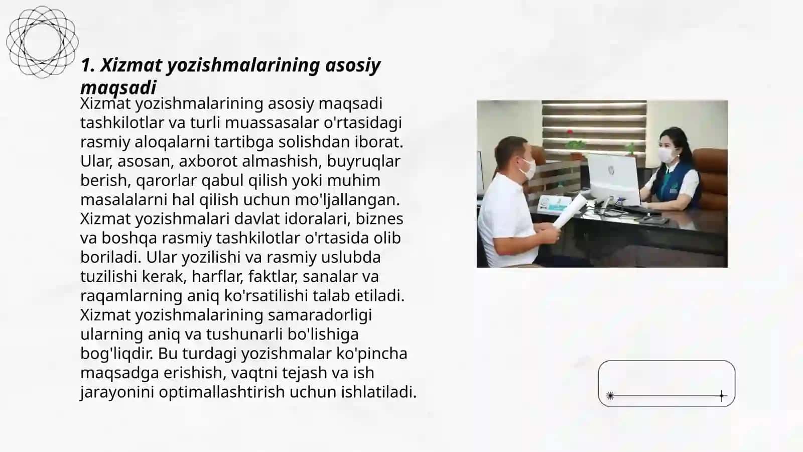 Xizmat yozishmalari 3