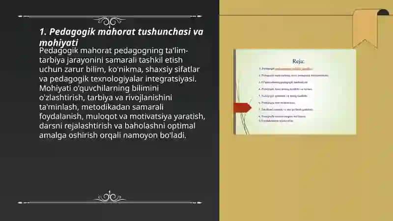 Pedagogik mahorat fanining asosiy vazifalari va tarkibiy qismlari 3