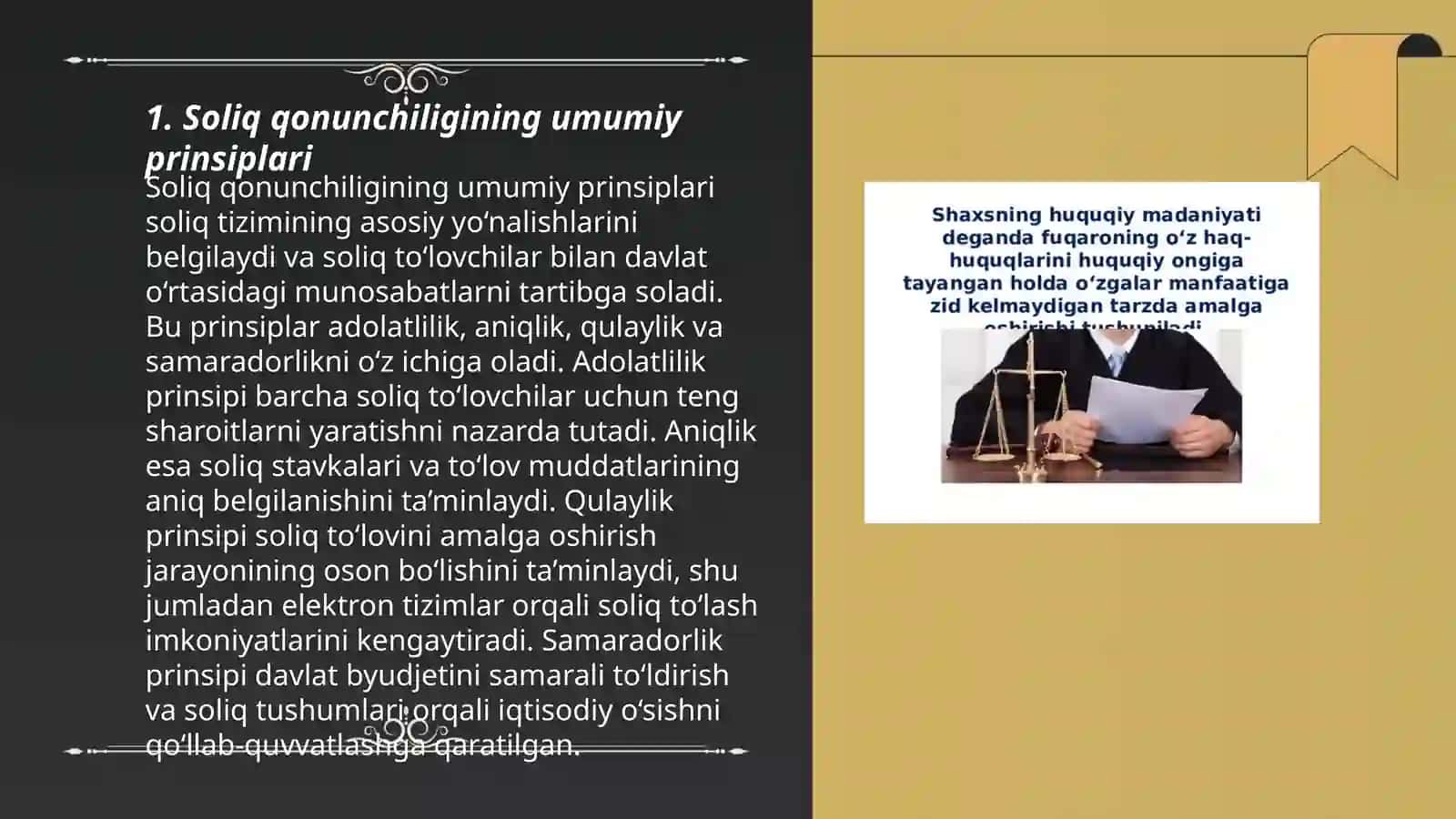 Soliq qonunchiligining huquqiy asoslari 3