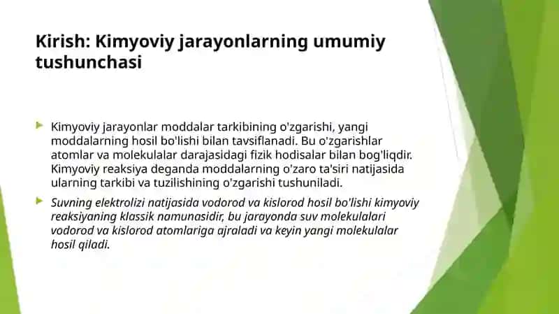 Fizika va Astronomiya Kimyoviy jarayonlarning fizik talqini 3