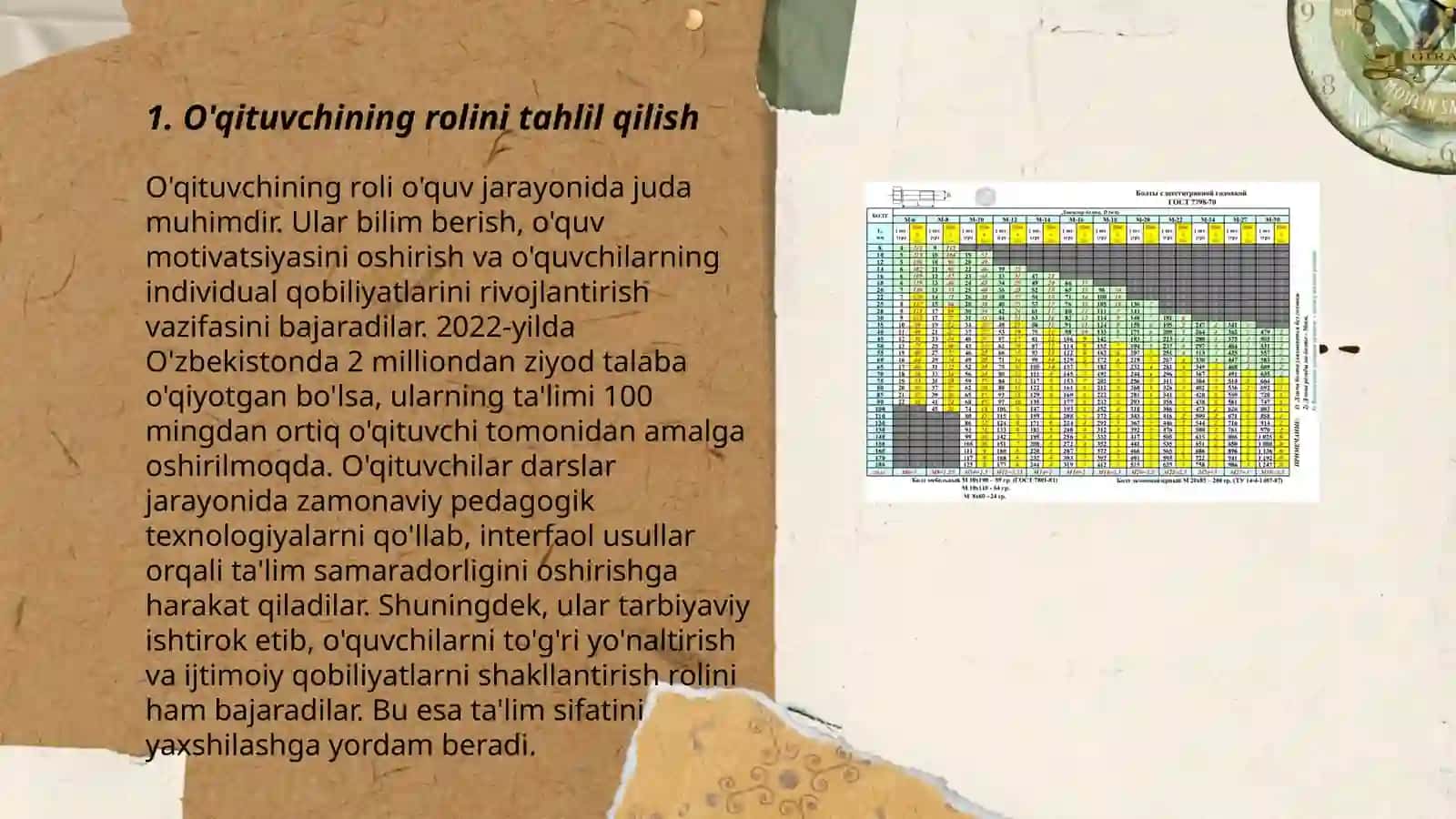 Ekologik madaniyatni shakillantirishda o`qituvchini kuzatishga yo`naltirgan topshiriqlar 3