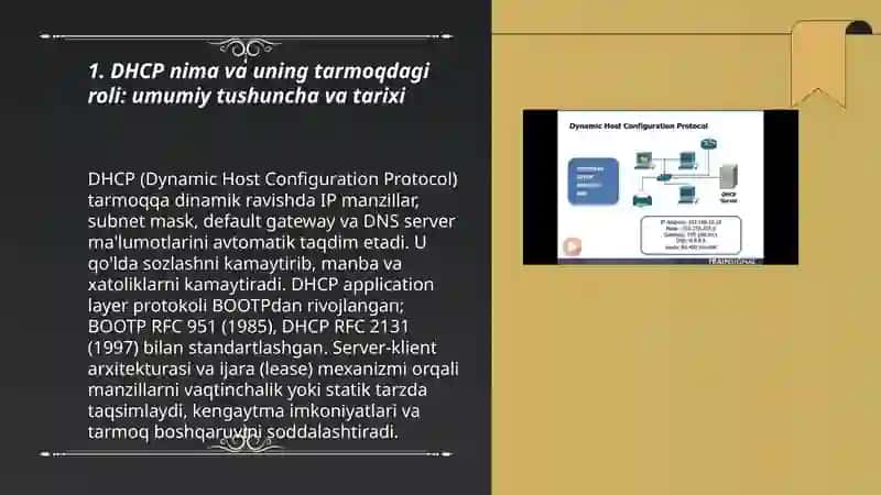 DHCP (Dynamic Host Configuration Protocol) ning chuqur tahlili 3