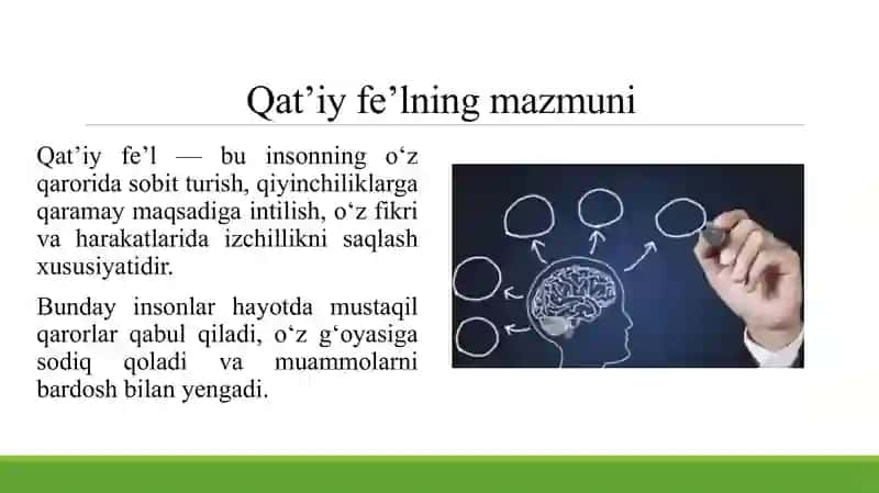 QAT'IY FE'L ATVORNING MUHIMLIGI 3