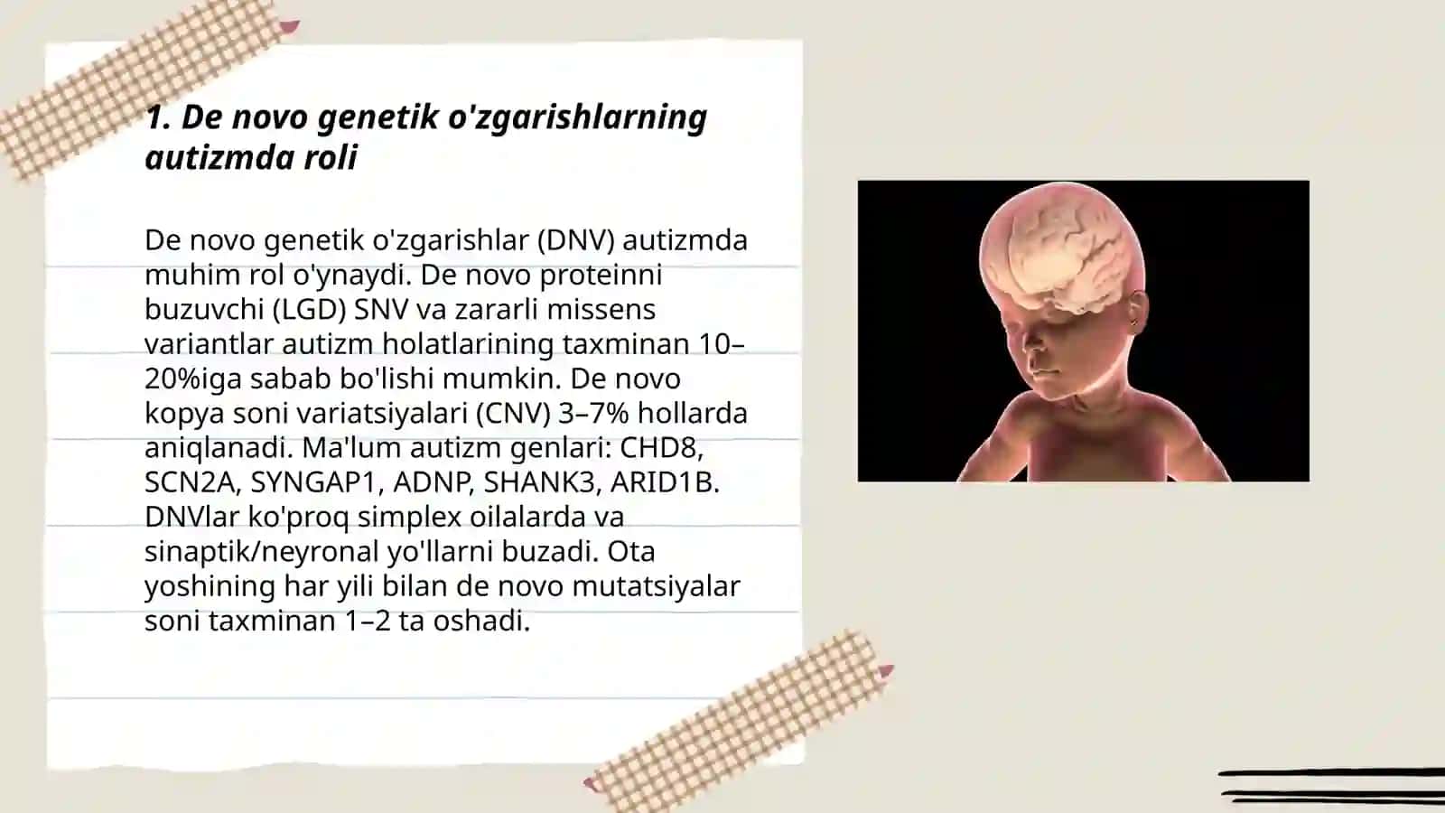 Autizmning genomik anomaliyalari 3