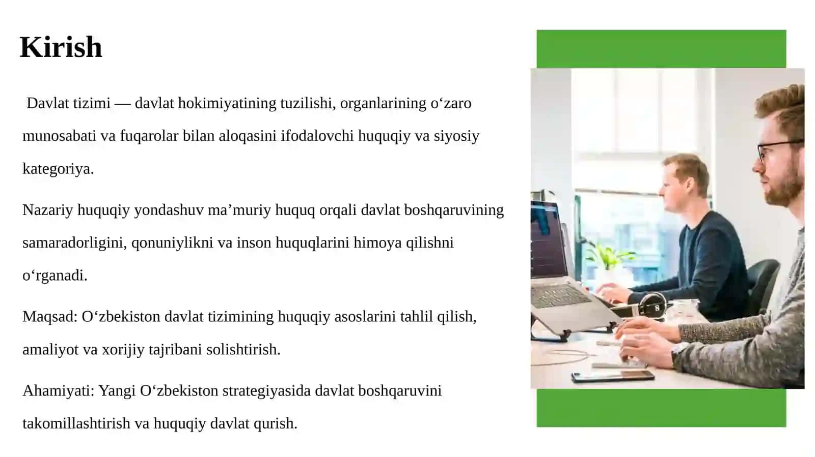 DAVLAT TIZIMI SIFATIDA, NAZARIY HUQUQIY YONDASHUV 3
