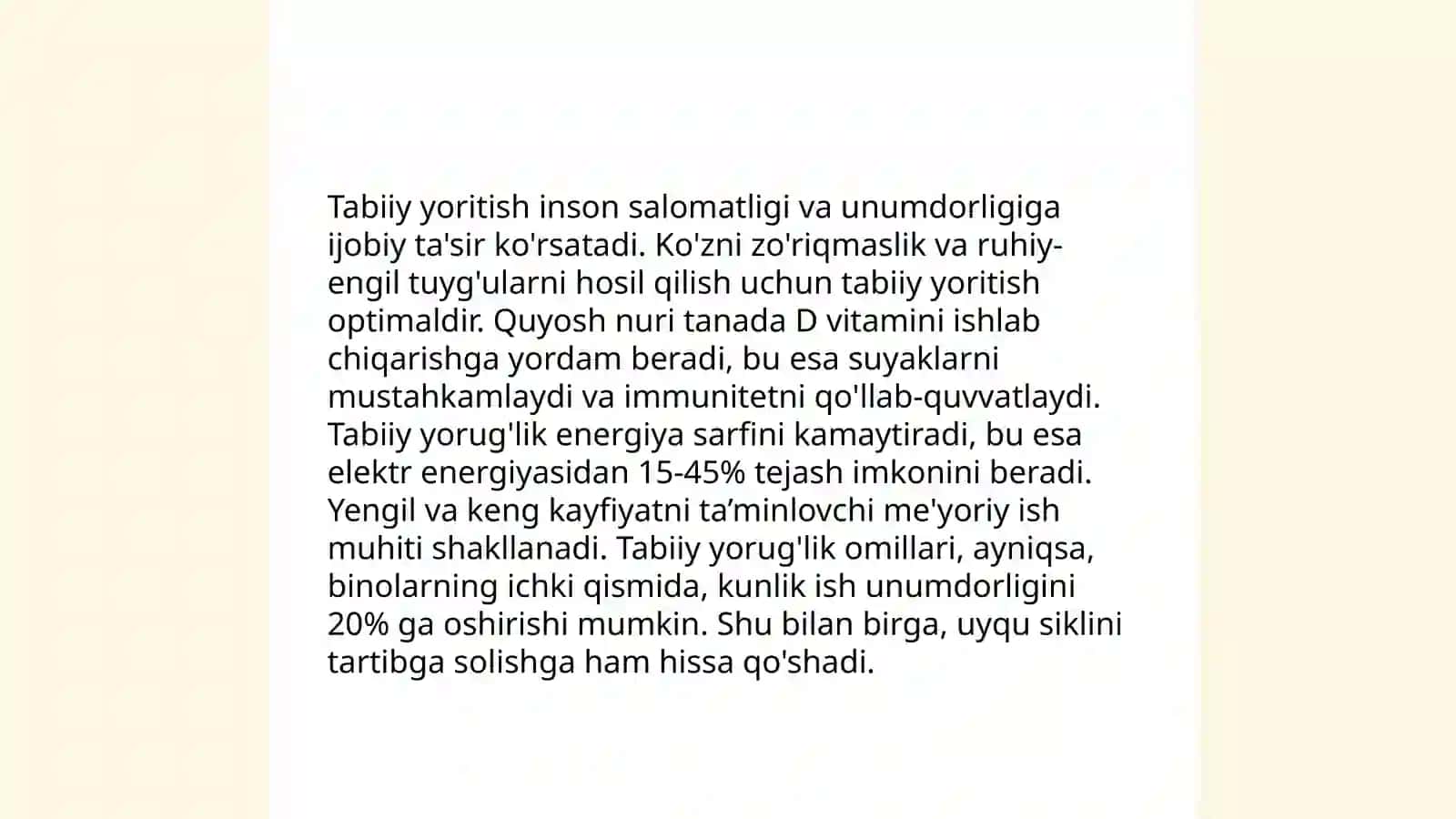 Tabiiy va sun’iy yoritishning gigienik asoslari 3