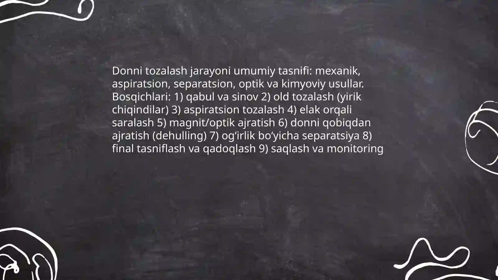 Donni tozalash jarayonlari va uskunalari 3