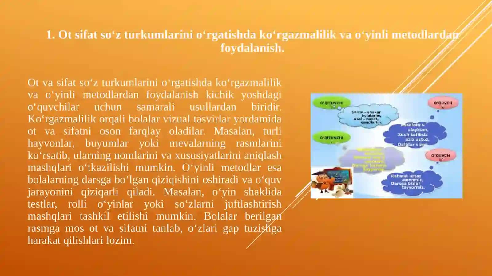 Otsifatsoʻzturkumlarinioʻrganishdarslariyuzasidan1-2-sinflaruchunmetodiktavsiyalarishlabchiqish 3