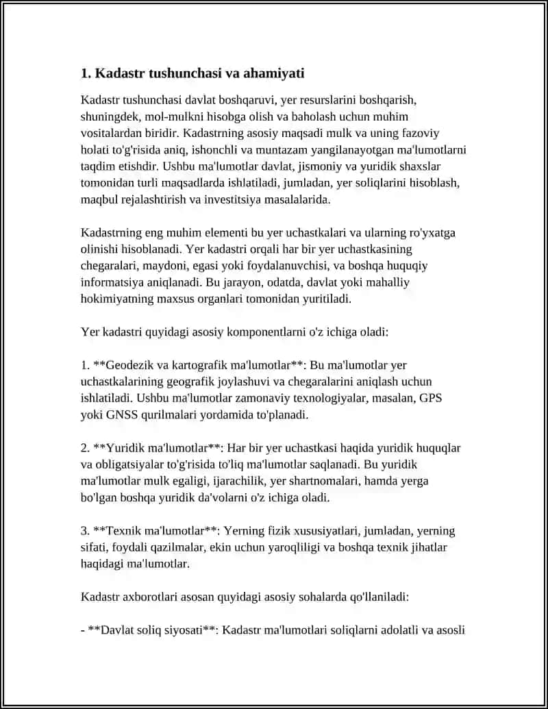 Kadastr Syomkasi Uchun Plan Olisg Shaxobchasini Yaratish 3