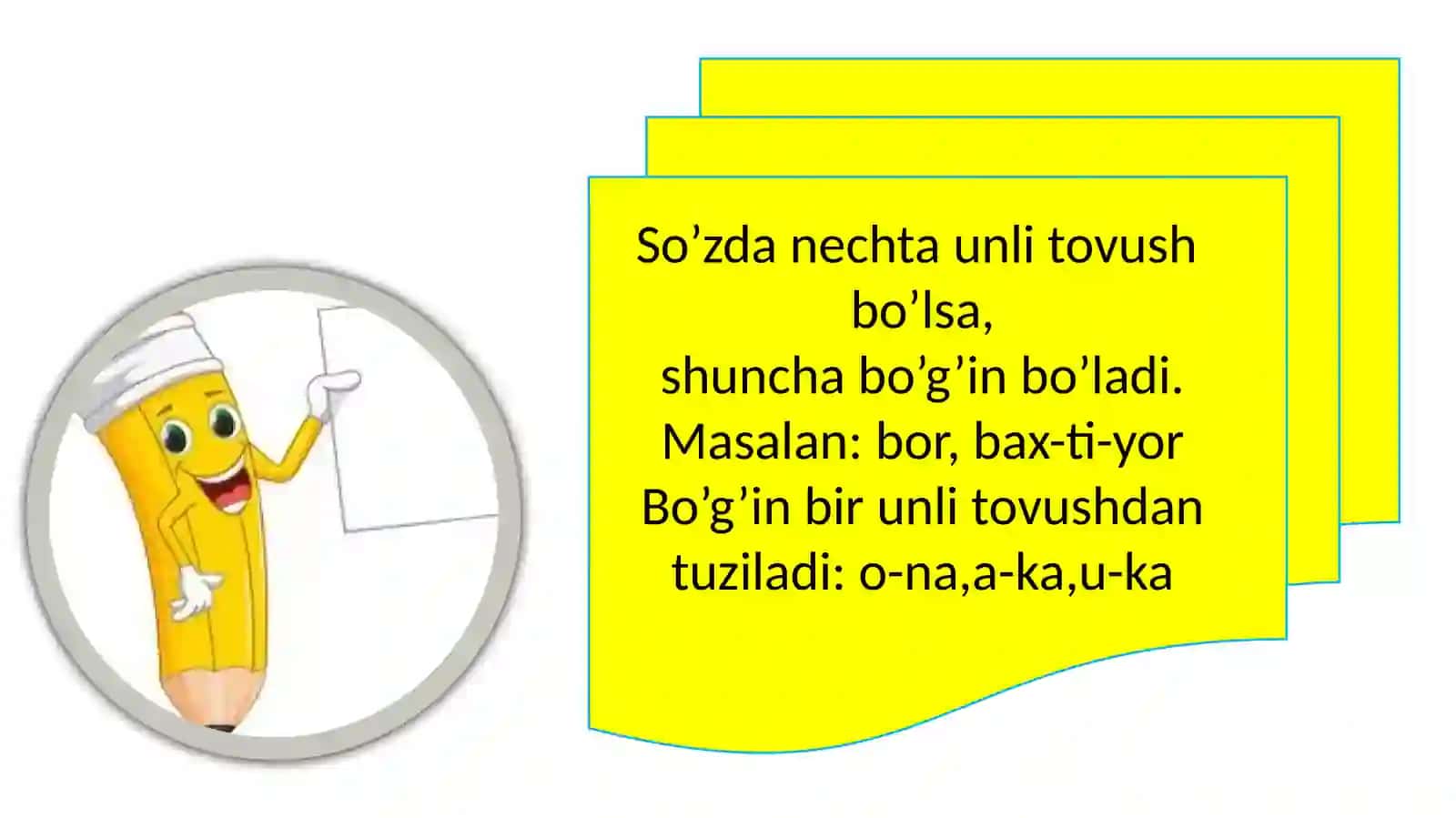 Bo’g’in birhavo zarbibi lan aytiladig an tovush yok tovushlar 3