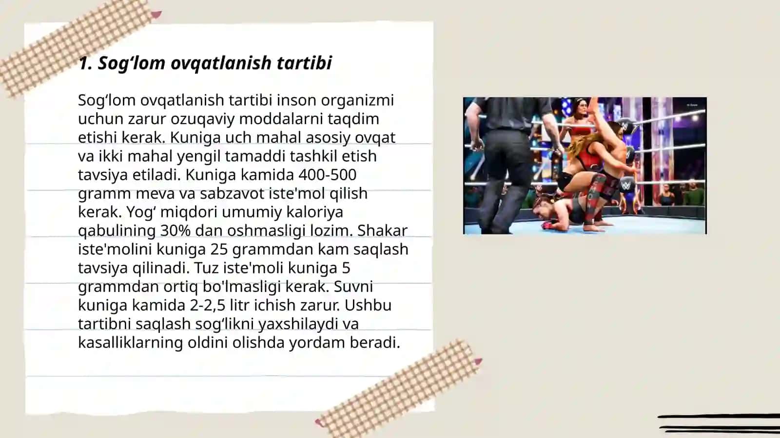 Sogʻlom turmush tarzi 3