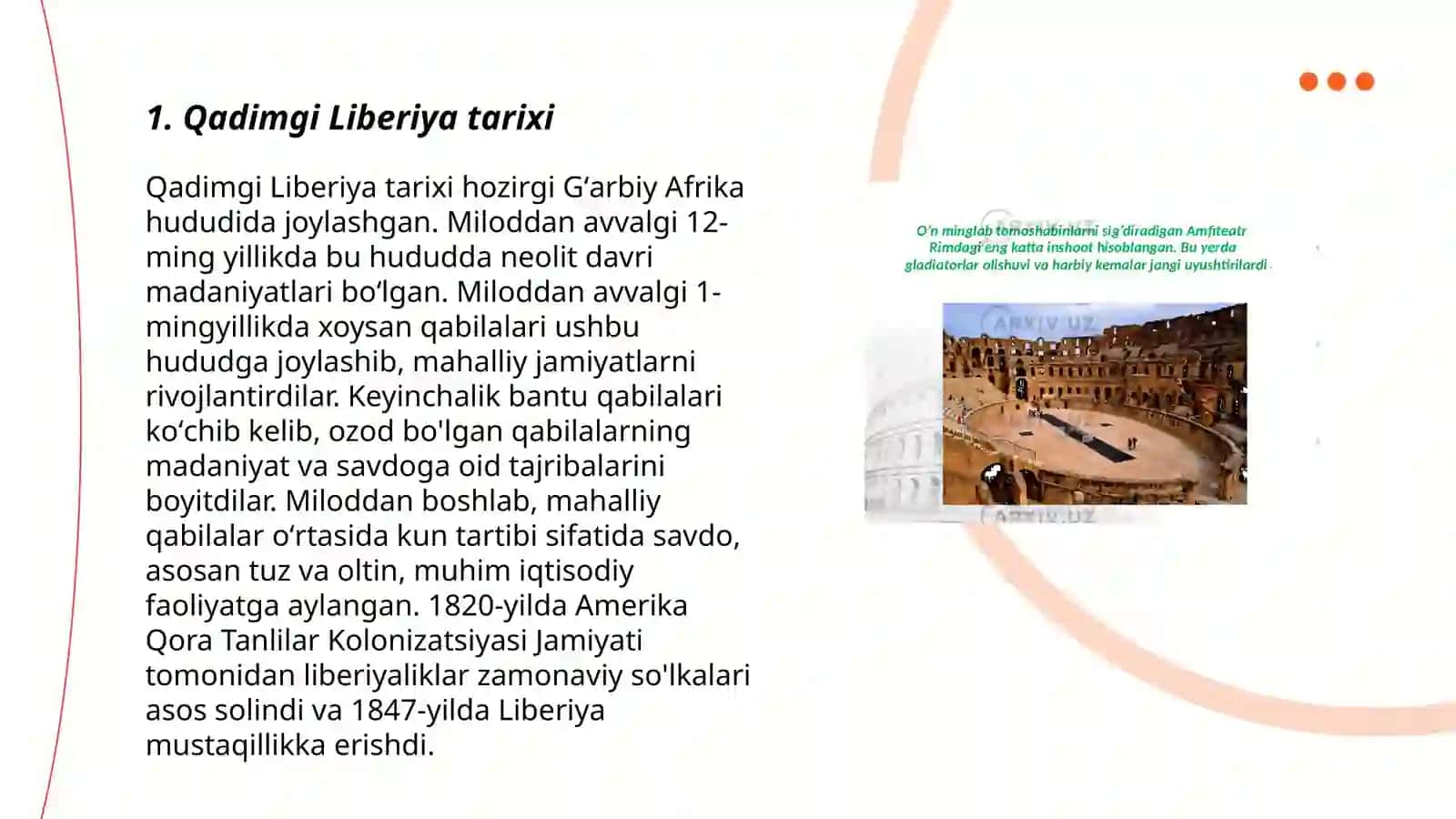 Qadimgi Liberiya va Kaloxida davlati 3
