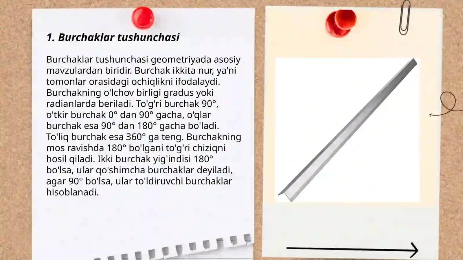 Burchaklar tushunchasi 3