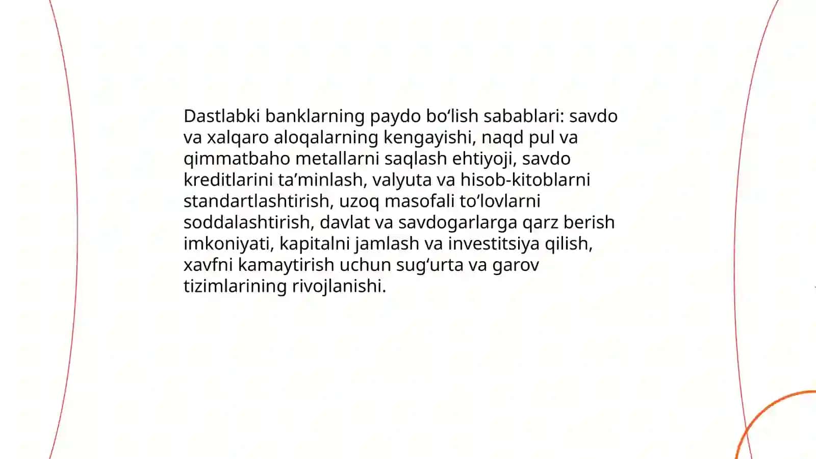 Dastlabki bankning paydo bolishi va uning operatsiyalari 3