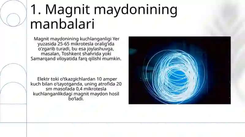 Elektr Ta'minoti Bo'limi Magnit Maydoni 3