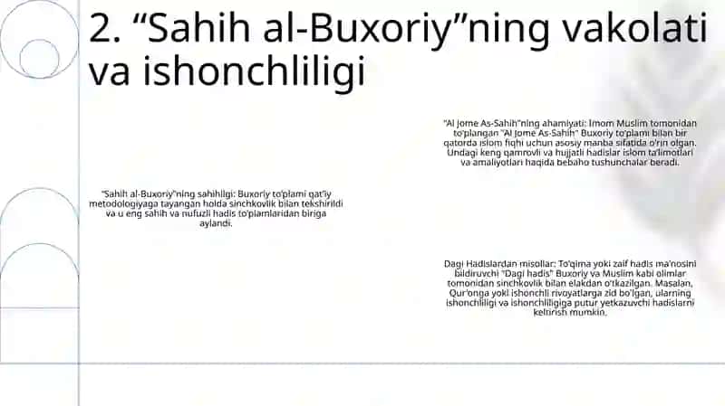 Al Jome As-Sahih"Dagi Hadislardan Namunalar 3