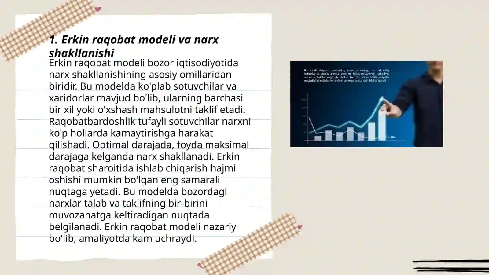 Erkin raqobat modeli va narx shakllanishi 3
