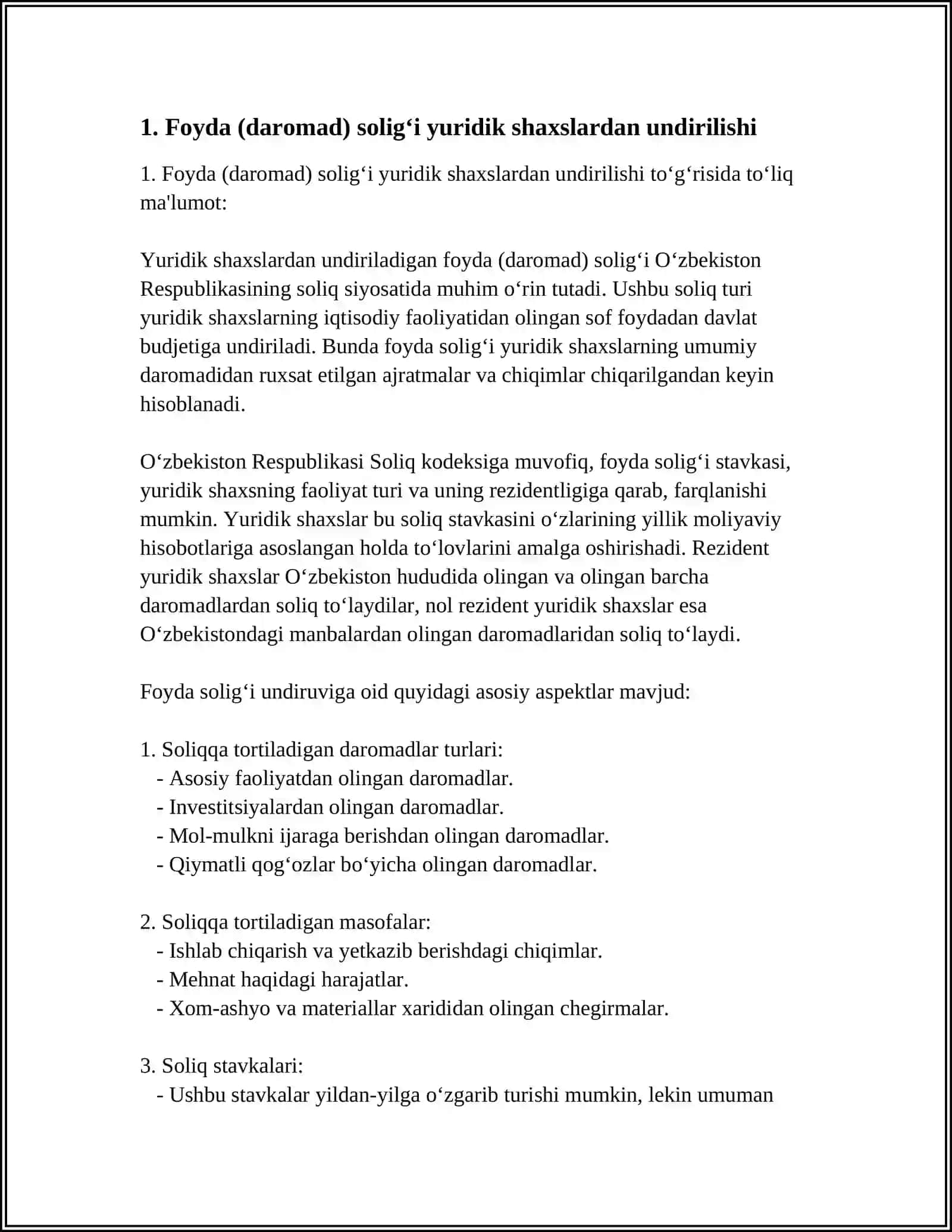 YURIDIK SHAXSLARDAN UNDIRILADIGAN SOLIQLAR VA YOĞIMLAR TARKIBI 3