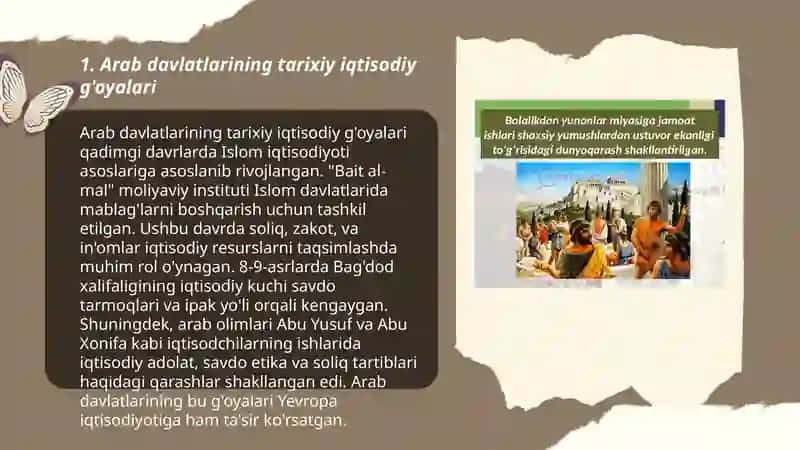 Arab davlatlarining tarixiy iqtisodiy g'oyalari 3