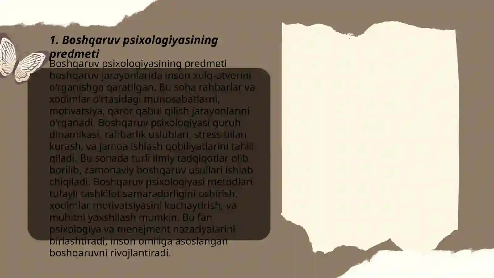 Boshqaruv psixologiyasi fanining predmeti, maqsad va vazifalari 3