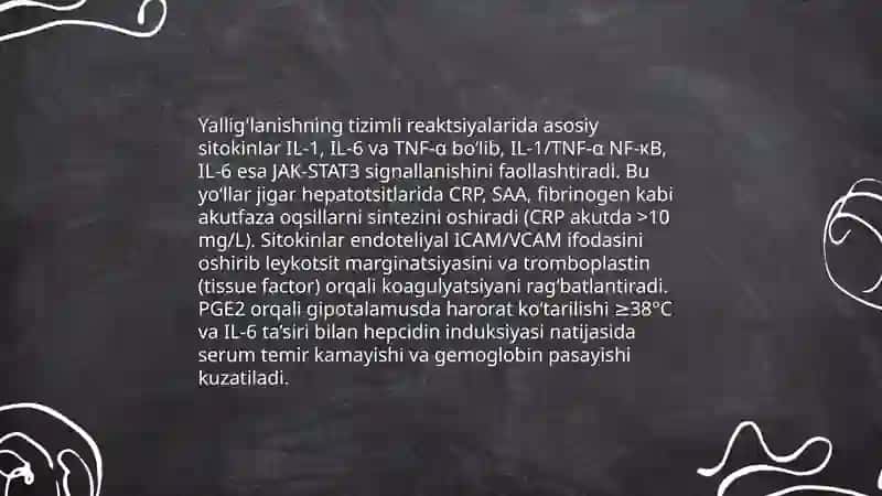 Yallig'lanishning tizimlitasirlari 3