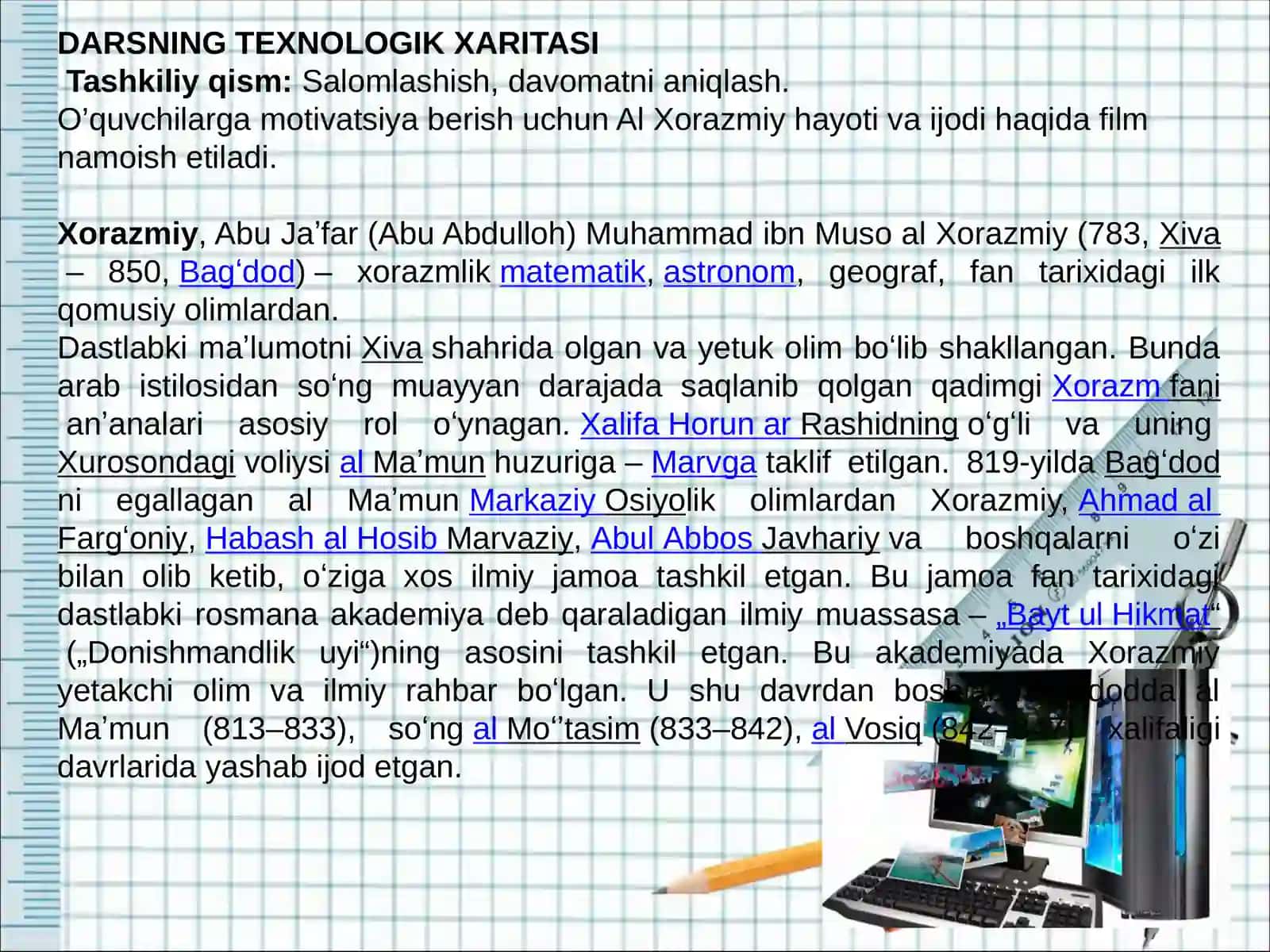 informatika va axborot texnologiyalari fanidan ochiq dars taqdimoti 3