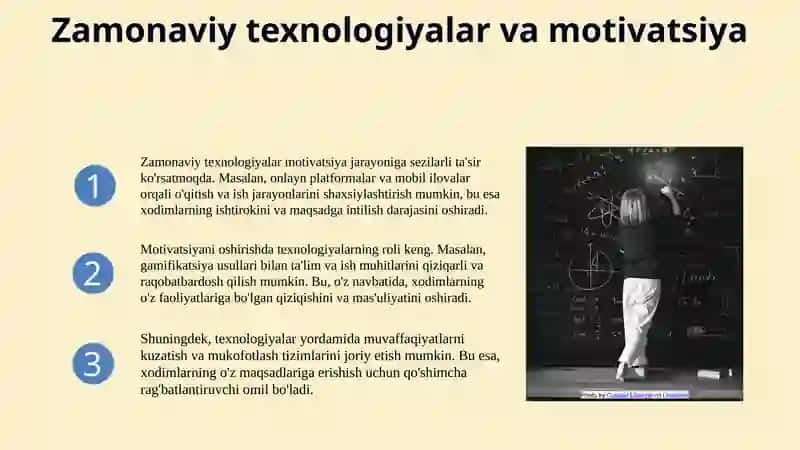 Xodimlarning motivatsiyasini oshirishning zamonaviy usullari 3