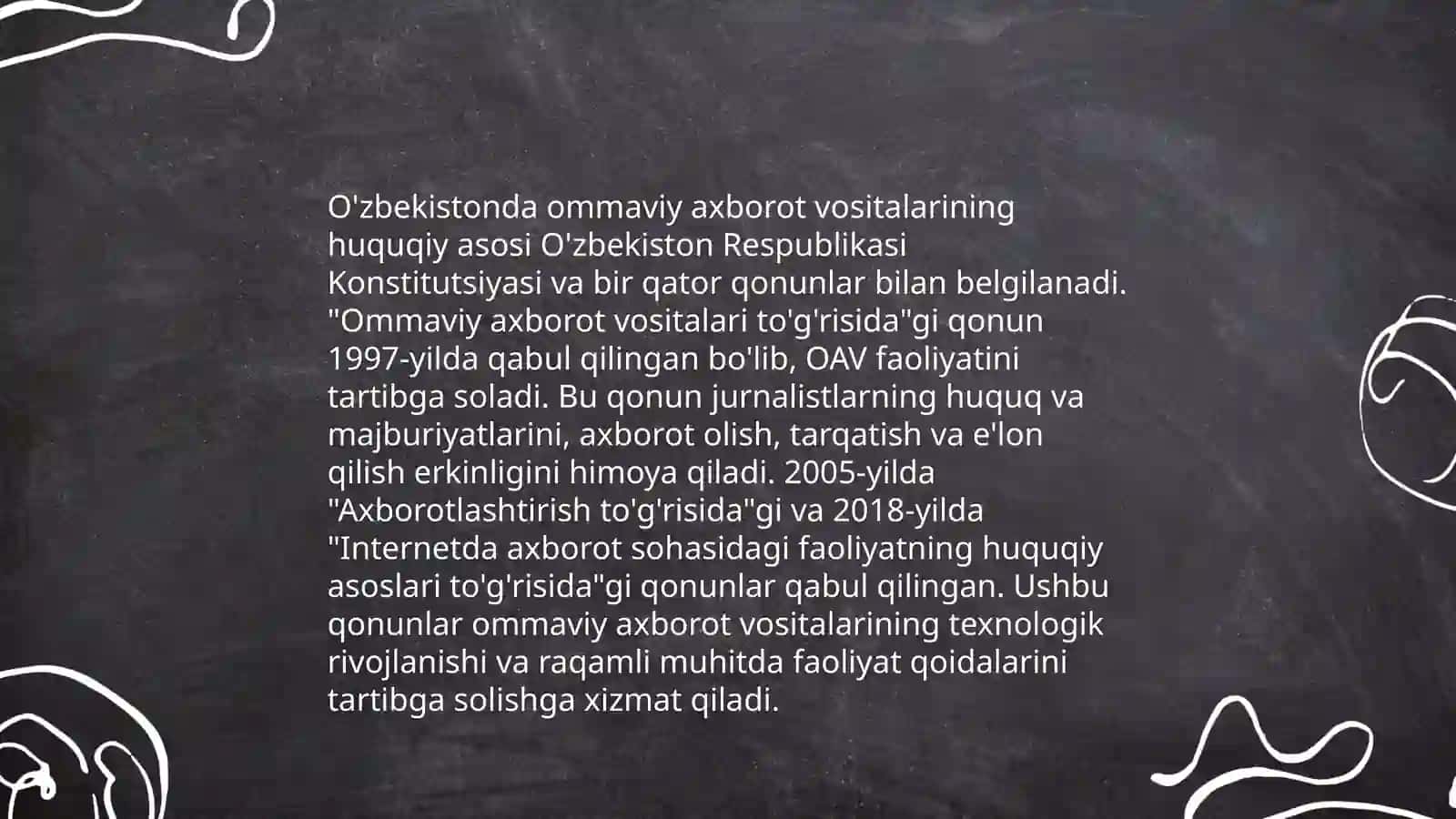 O'zbekiston Respublikasida ommaviy axborot vositalarining faoliyati 3