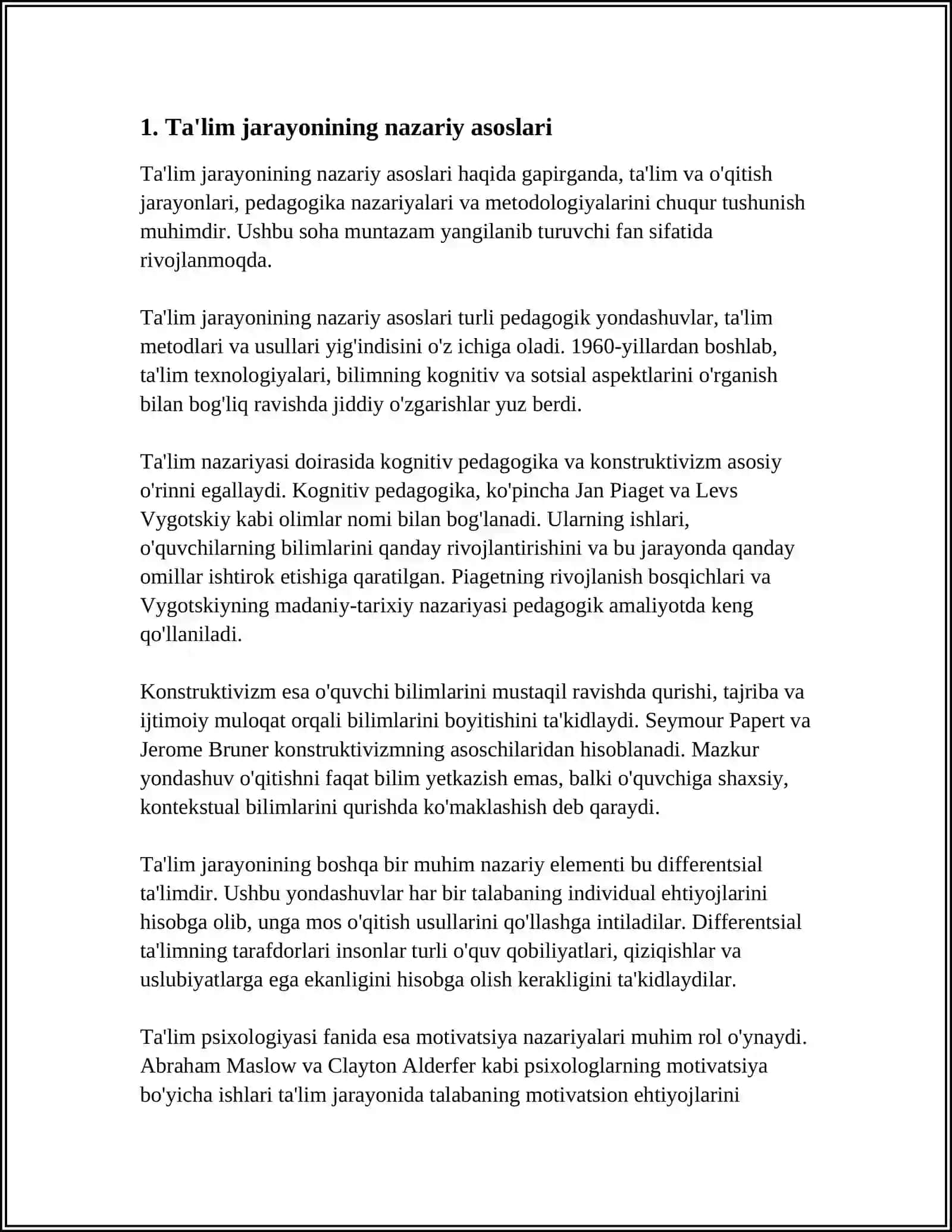 TA'LIM NAZARIYASI (DIDAKTIKA) PEDAGOGIKANING TARKIBIY QISMI SIFATIDA 3