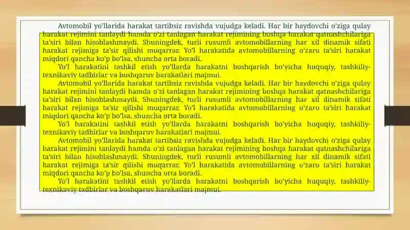 Transport va logistika fakulteti - Yo'nalishi 4-kurs talabasi Mirzaabdullayev Otabekning harakat havsizligi nitashkilotish asoslari fanidan qayta o'zlashtirish 3