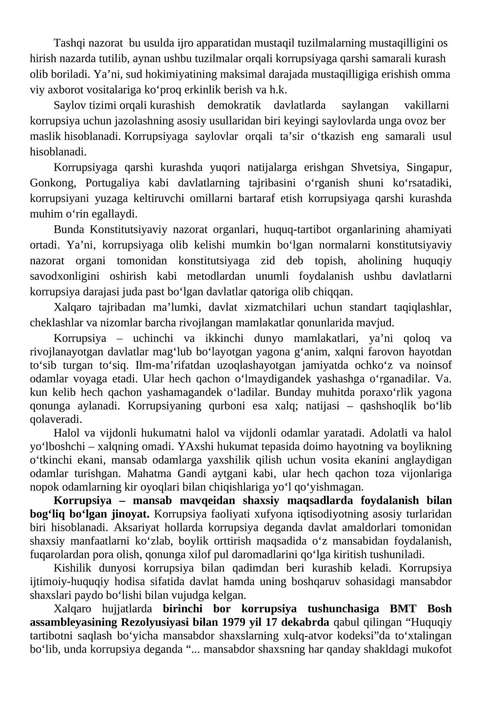 Korrupsiyaning mohiyati, oqibatlari va unga qarshi kurash mexanizmlari 3